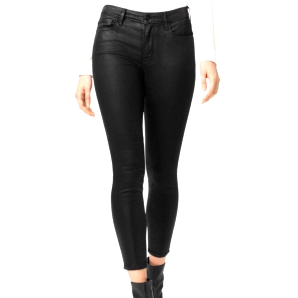NWT Black Coated Ankle Skinny Sz 14